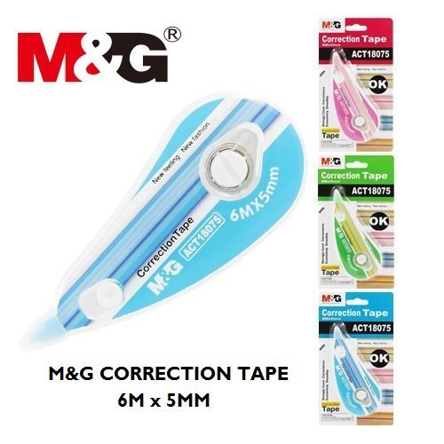 

M&G Correction Tape 6Mx5mm / Tip-Ex Kertas M&G 6 Meter ACT18075