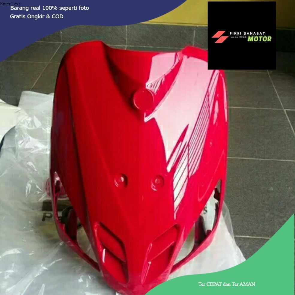 Tameng depan mio sporty merah cabe/Dada mio sporty merah cabe/dasi Mio sporty merah cabe