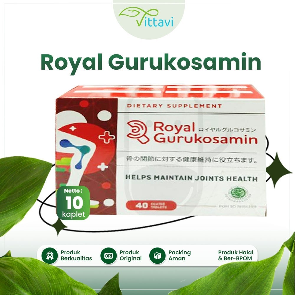 Royal Gurukosamin Suplemen Glukosamin & kondroitin untuk Tulang & Persendian