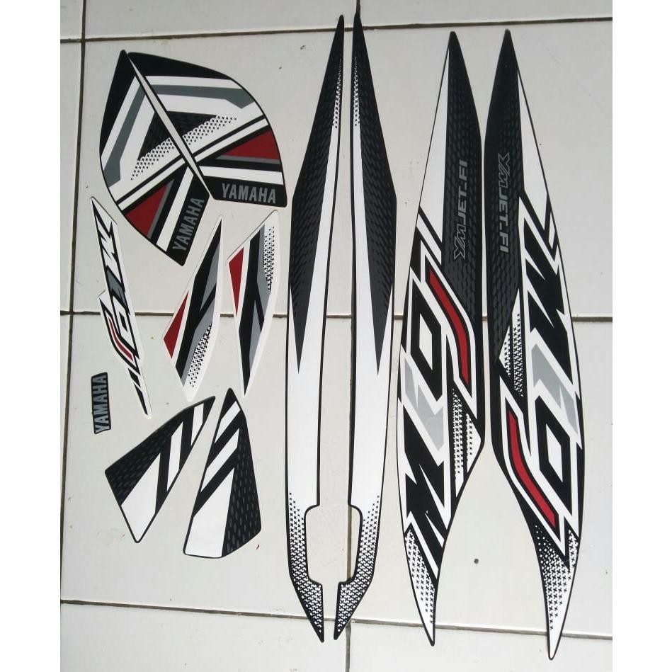 stiker ori striping motor yamaha mio j tahun 2012