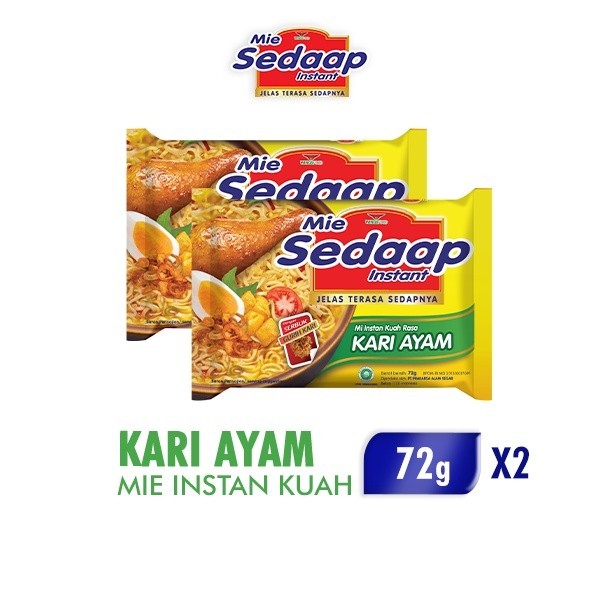 

Mie Sedaap Instan Kuah Kari Ayam 72 gr x 2