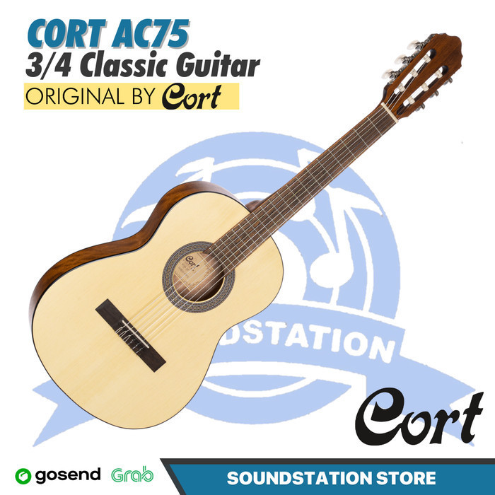 CORT AC70 3/4 Junior Acoustic Classic Nylon Guitar | Gitar Nilon Mini