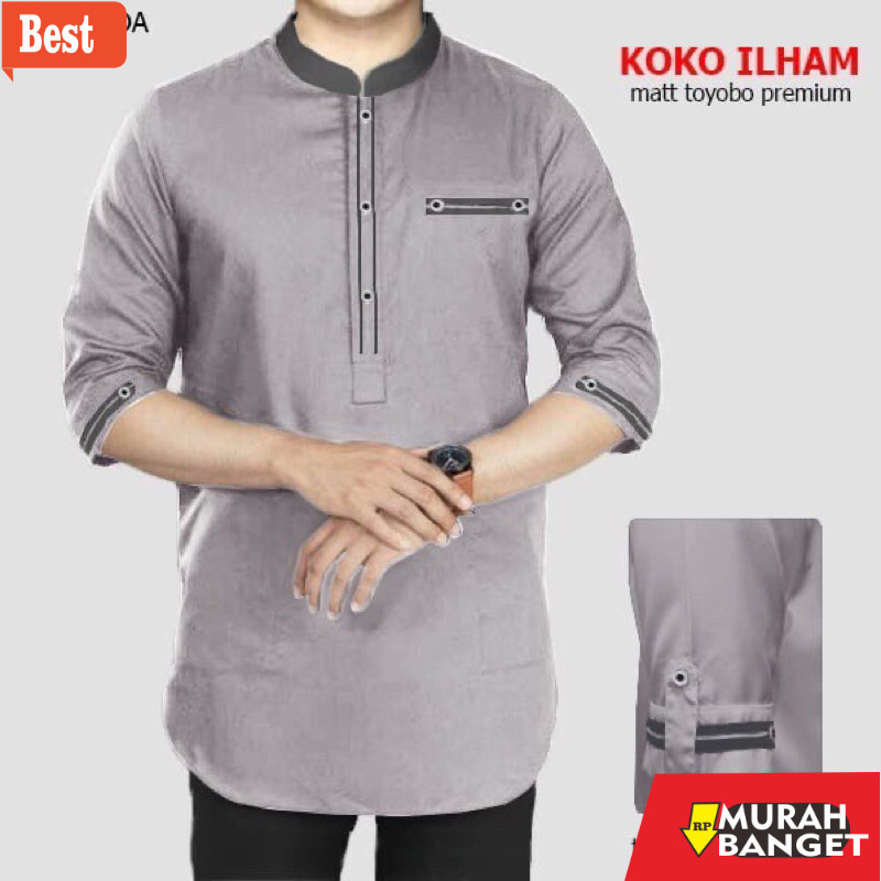 Baju timur tengah pria- KOKO KURTA ILHAM PRIA DEWASA