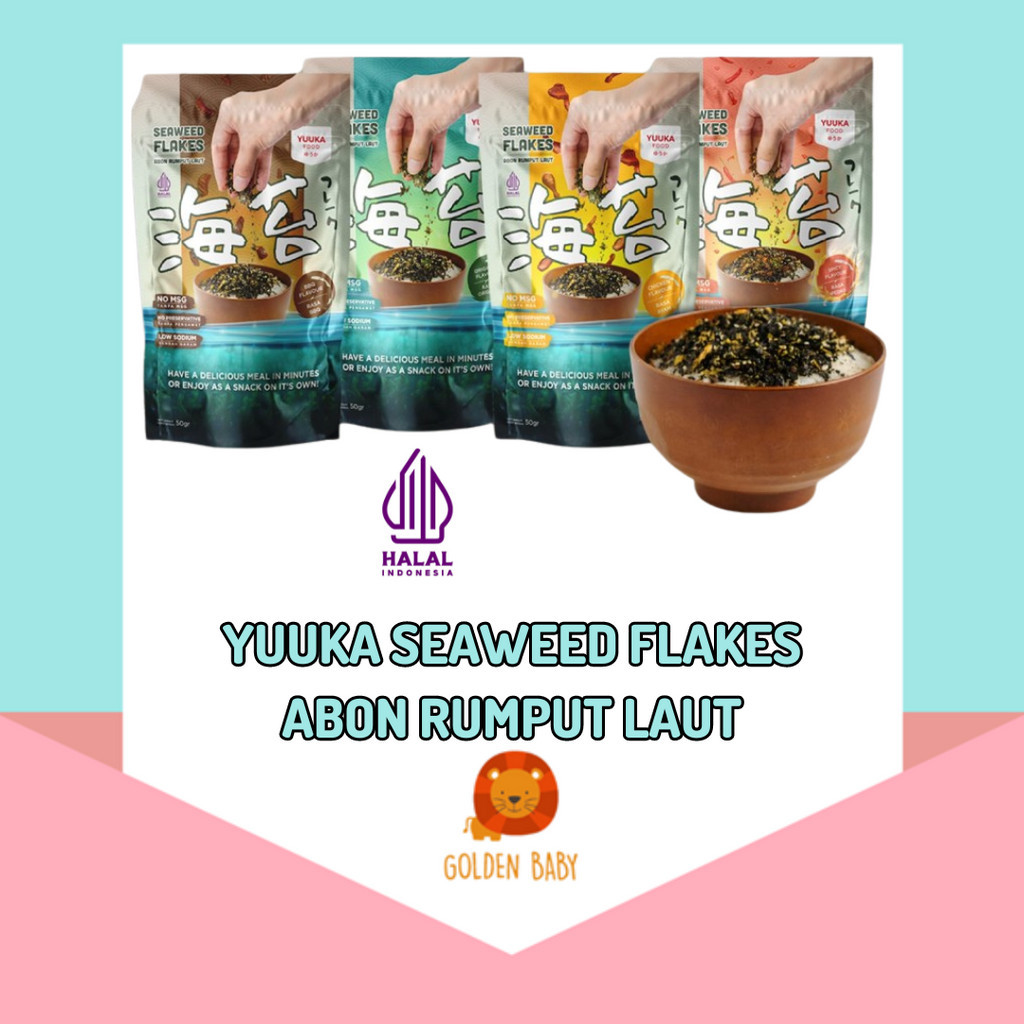 Yuuka Food Abon Rumput Laut | Seaweed Flakes Bumbu MPASI