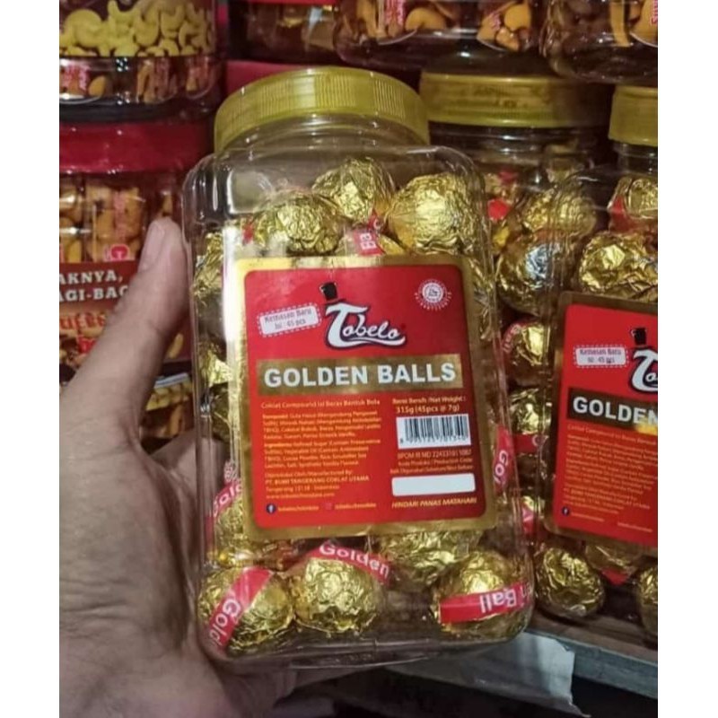 

COKELAT TOBELO GOLDEN BALLS/ COKLAT BULAT ISI COKLAT PUTIH