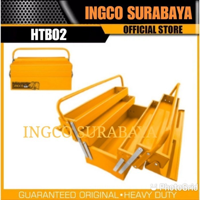 INGCO HTB02 TOOLBOX BESI SUSUN 3 STACK KOTAK ALAT PERKAKAS TOOL BOX