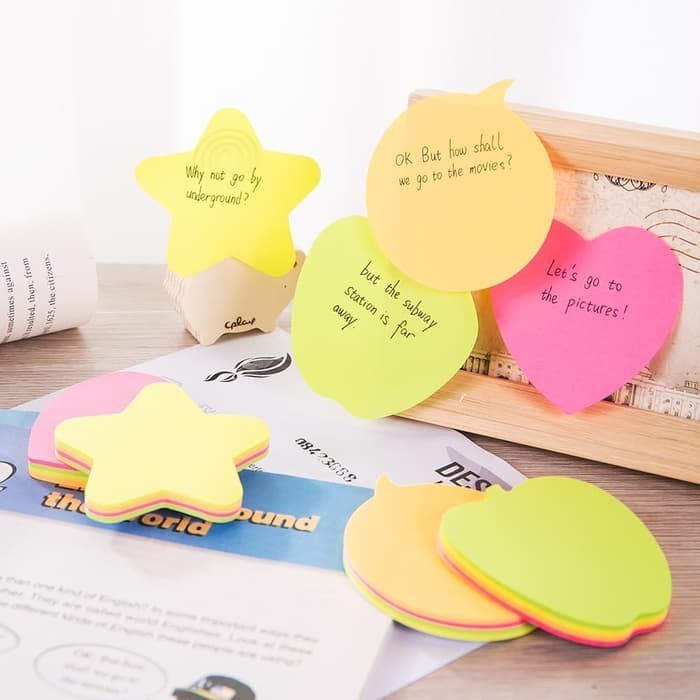 

Deli Sticky Notes / Memo Tempel Shapes 76x76mm - EA03202