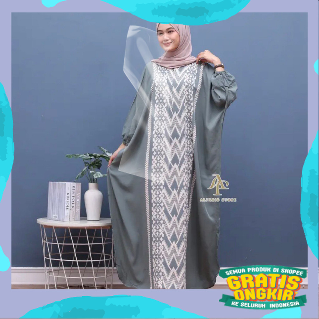 INARA KAFTAN LONGDRESS LOWO GAMIS LOWO KAFTAN JUMBO KAFTAN CLAUDIYA/pink fanta