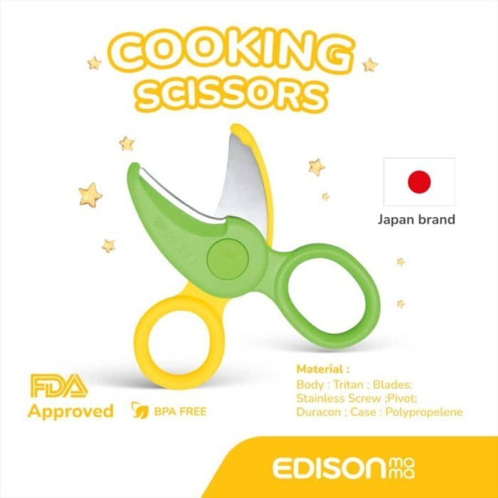 

EDISONMAMA Cooking Scissors | Gunting Makan Bayi Anak Dan Case