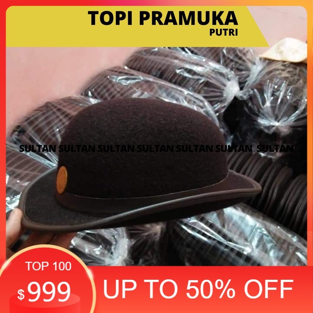 

GROSIR 20 PCS - Topi Pramuka Putra (Baret) dan Putri (Boni) Bahan Laken dan Rajut terlaris