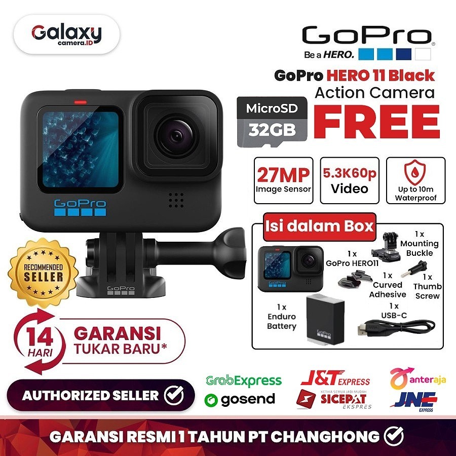 GoPro HERO 11 Action Camera Black GoPro HERO11 Garansi Resmi