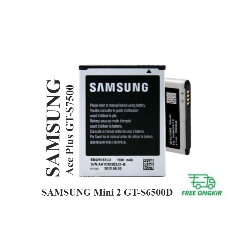 Baterai Original Samsung Galaxy Ace Plus GT-S7500 Batre Batrai S7500