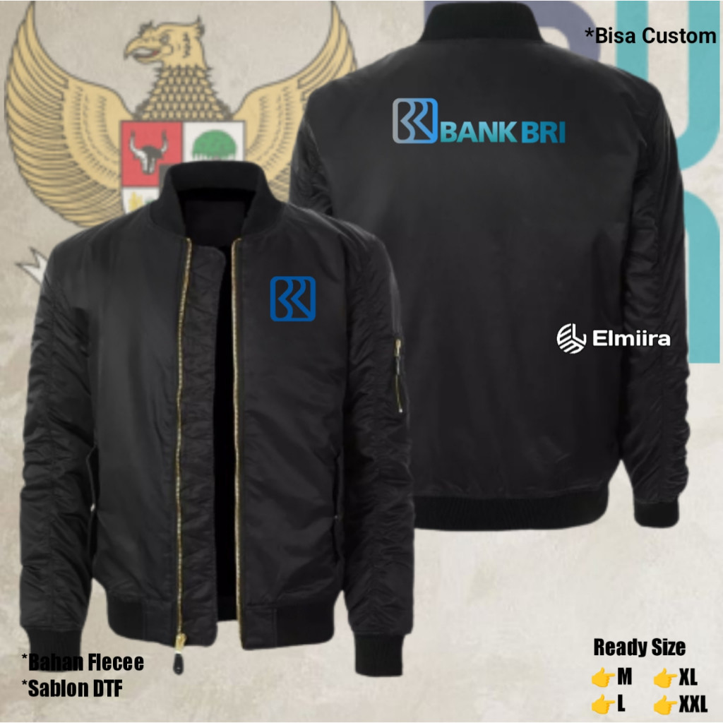 Jaket Bank BRI BUMN Jaket Bomber