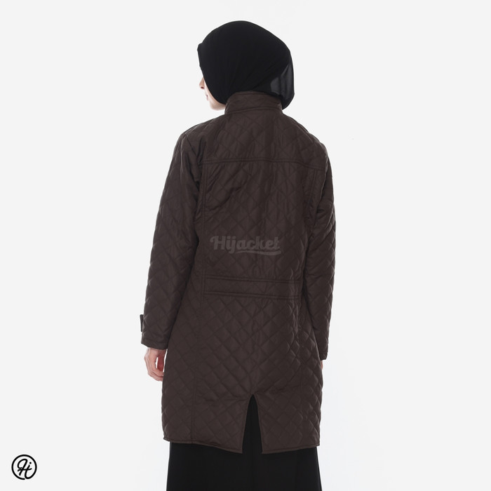 Hijacket Belva BROWN  -  Wanita Panjang Muslimah Korea - All Size