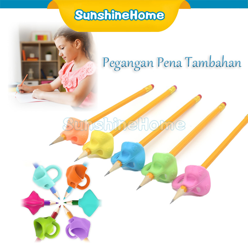 

Pegangan Pena Tambahan / Alat Menulis Anak / Tk Alat Bantuan Menulis Pencil Grip / Belajar Menulis Latihan Menulis 3jari Silikon Pensil Pen Tempat Pena Silikon