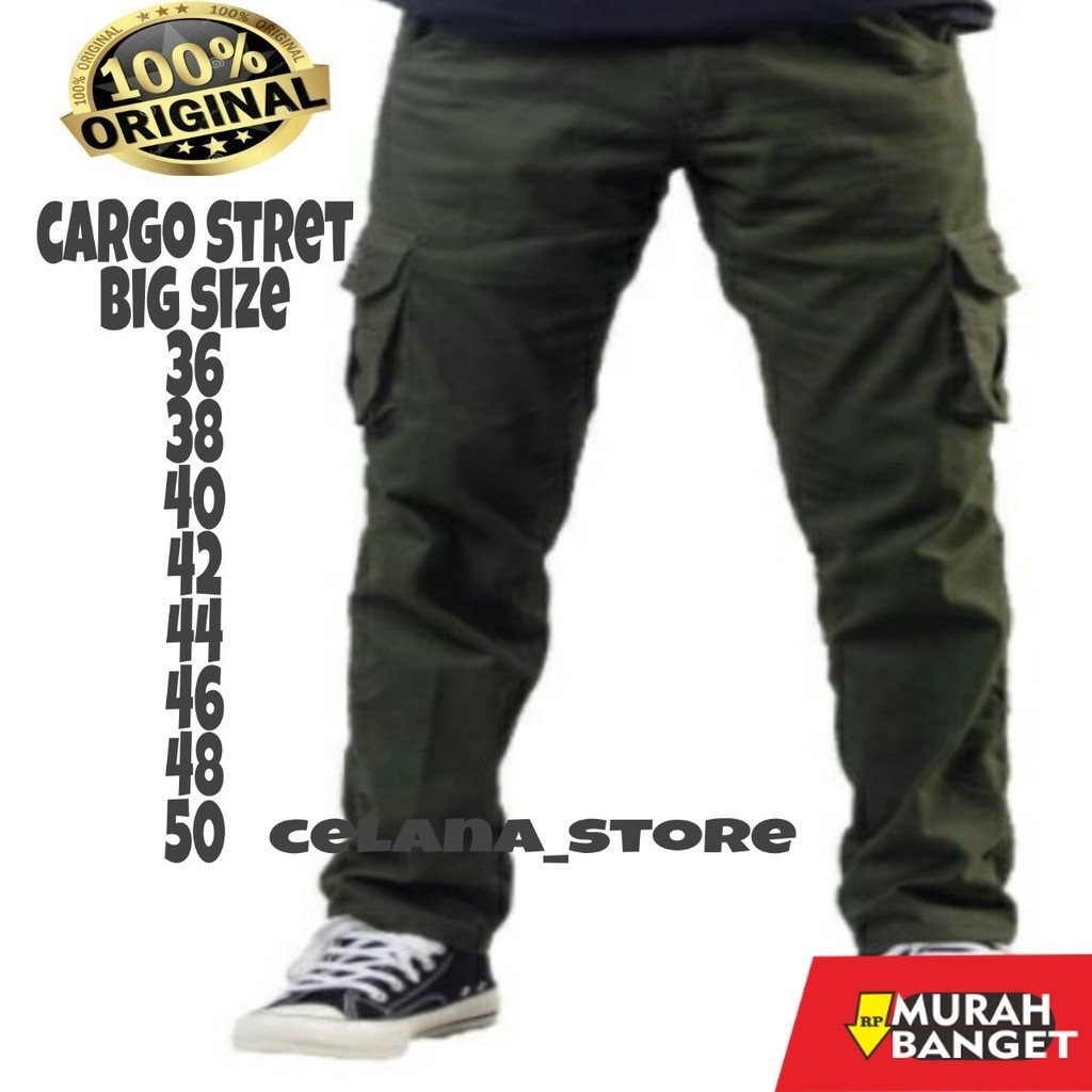 Joggerhit Terbaru- CELANA CARGO BIG SIZE 36-50/celana cargo big size pria/celana cargo panjang pria 