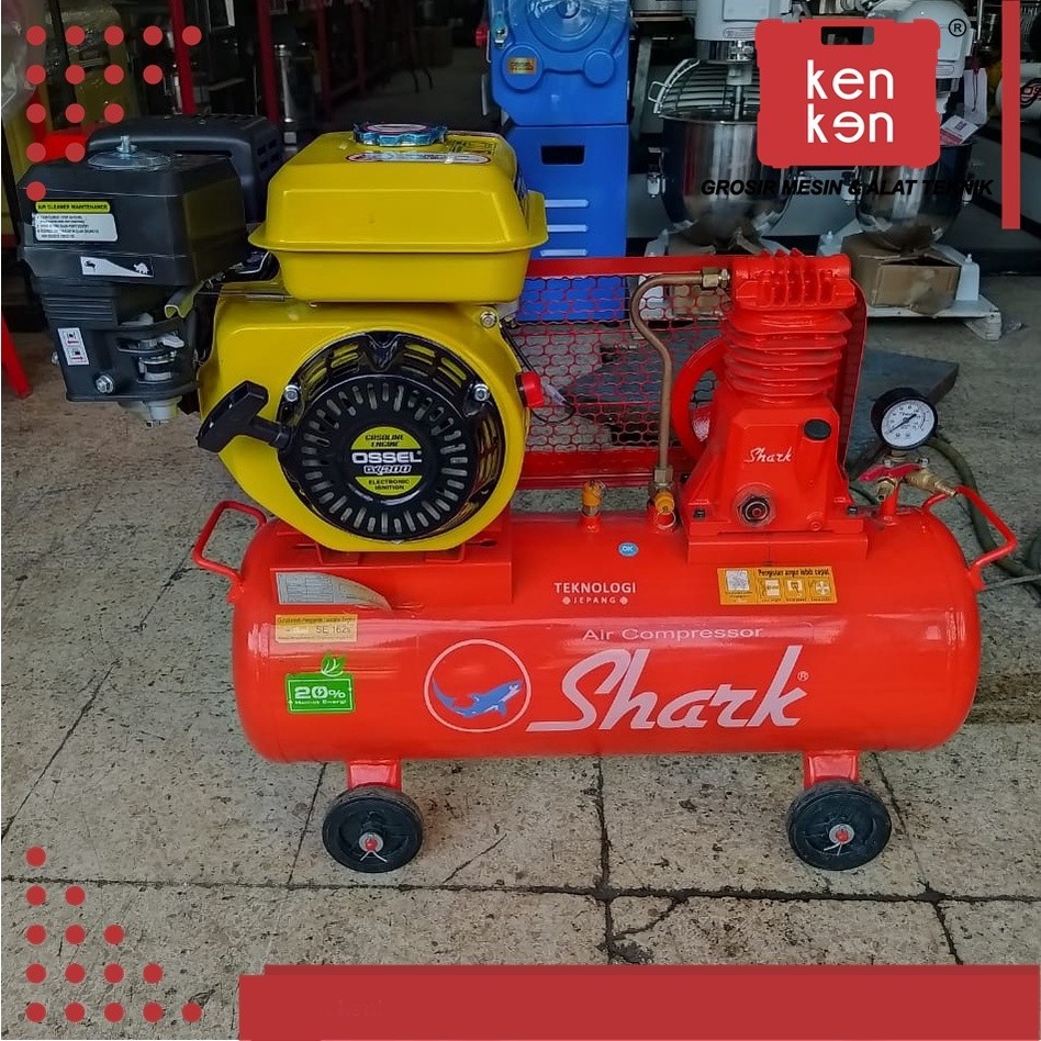 KOMPRESOR 1/4 HP SHARK ENGINE BENSIN KOMPRESOR ANGIN
