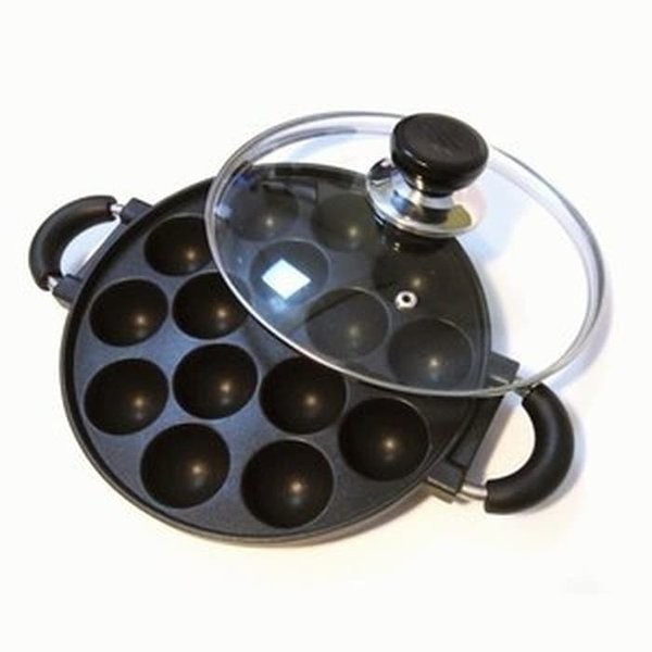 Cetakan Takoyaki Cekung / Cetakan Loyang Kue Takoyaki Cembung Teflon - 15 lubang