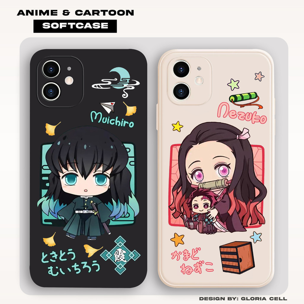 Case Oppo A58 A38 A5S A16 A15 A17 A18 A57 A18 A12 A54 A78 A55 F1S RENO8 RENO6 RENO8T Demon Slayer Se