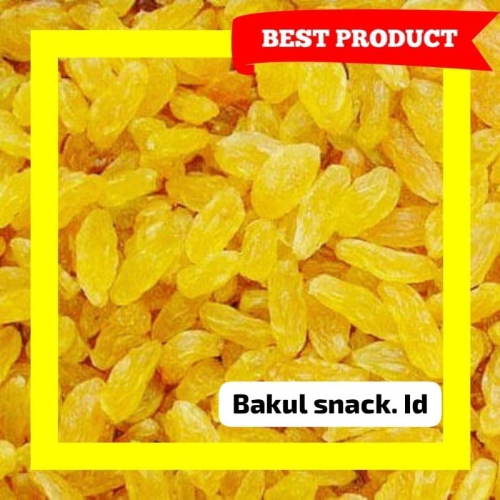 

BAKUL SNACK KISMIS KUNING JUMBO ASLI AMERIKA
