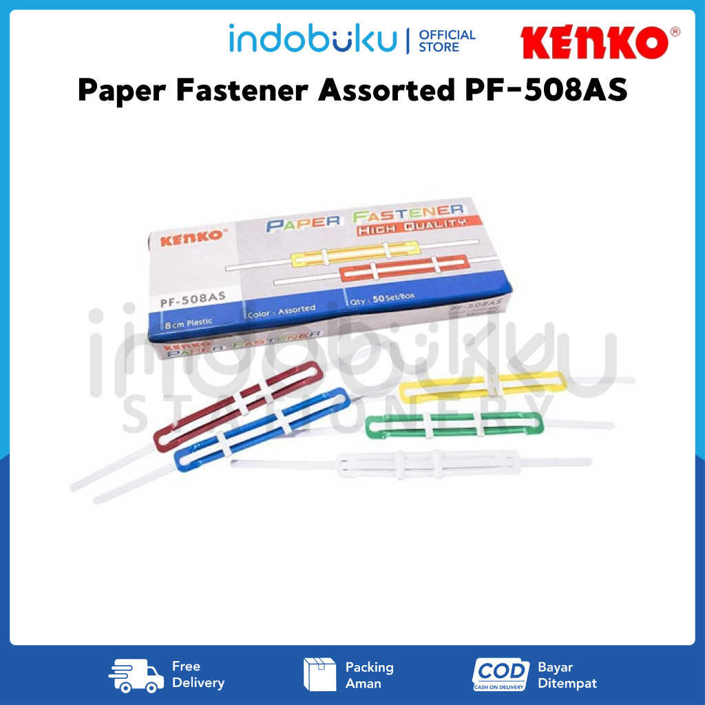 

Paper Fastener Assorted Kenko PF-508AS