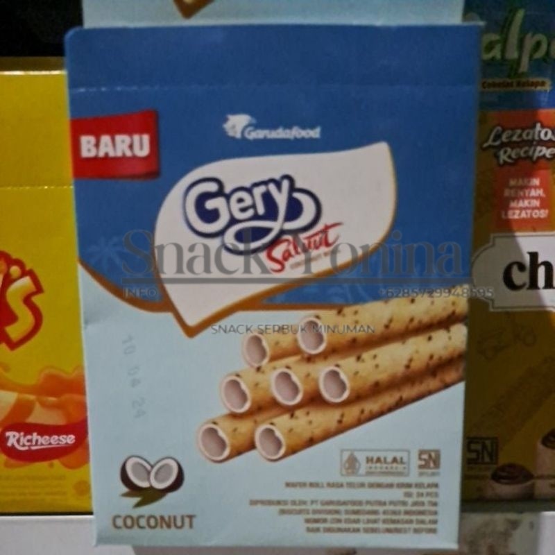 

Gery Saluut Coconut Roll 7gr×24 pcGratis Ongkir & COD