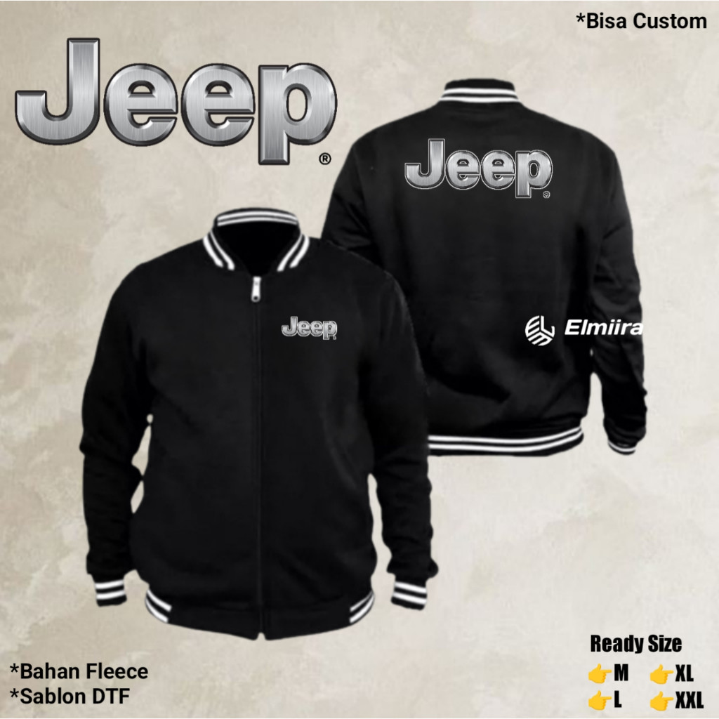 Jaket Jeep Varsity Jaket Varsity Custom