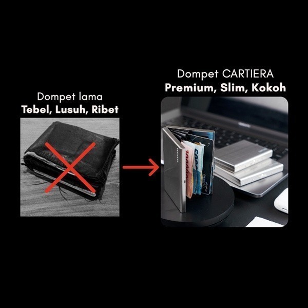 Cartiera Slim Wallet - Dompet RFID Slim Simple Elegant