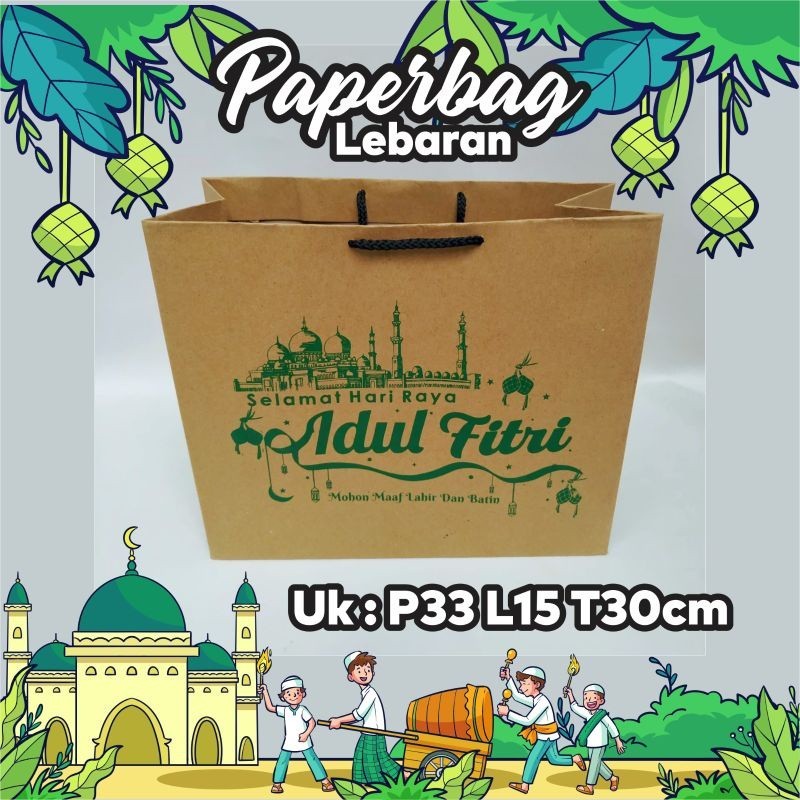 

Tas Paperbag Bingkisan Lebaran Ready Stock uk 33*15*28