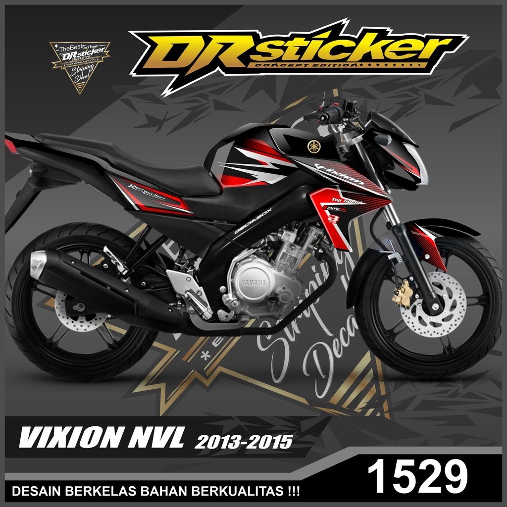 Dekal Sticker VIXION NVL 2013 -2015  Full Body Stiker Skotlet VIXION Desain Grafis abstrak vektor de