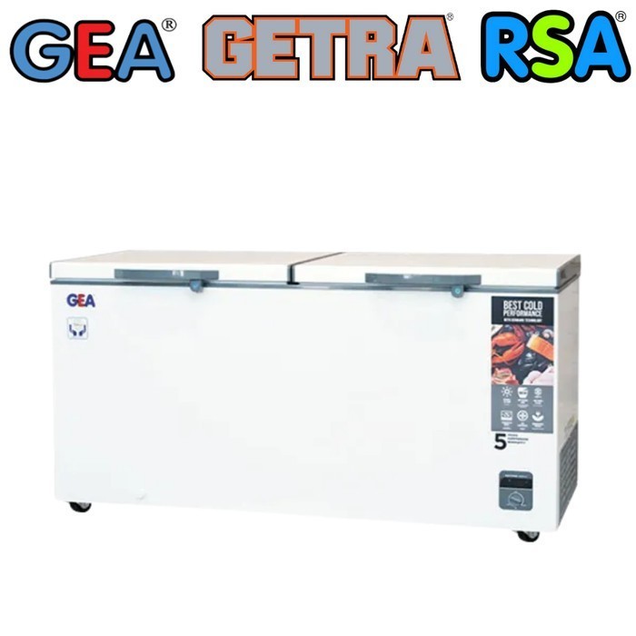 Chest Freezer Box Gea Ab-600-r Freezer Box 500 Liter Garansi Resmi