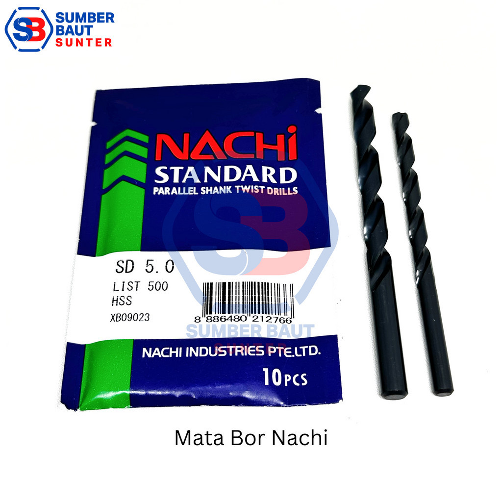 Mata Bor Besi Nachi 5 mm HSS M5