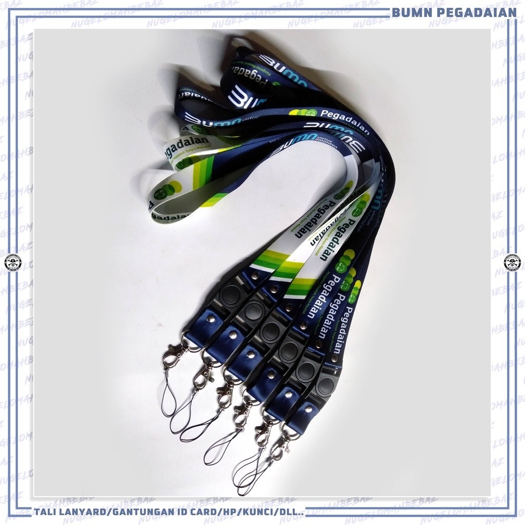 

TALI LANYARD GANTUNGAN ID CARD/HP/KUNCI/DLL.. BUMN PEGADAIAN