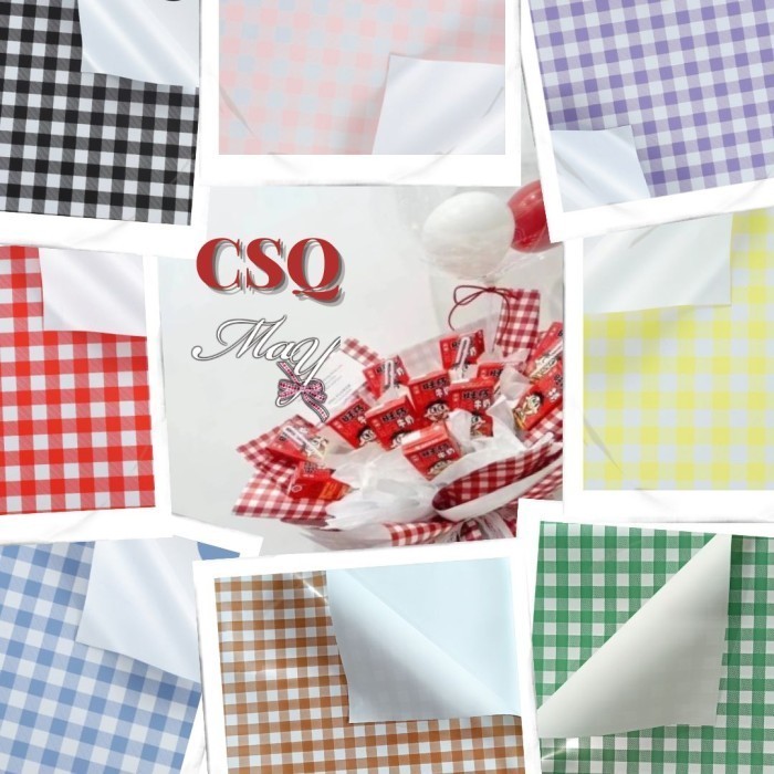 

WAJIB PIPA! 1 lbr Cellophane Motif Kotak retro Classic Vintage Flower Buket (CSQ)