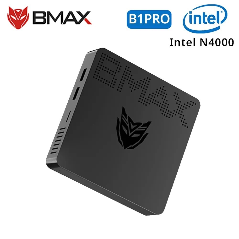 BMAX Mini PC B1PRO Windows 11 8GB RAM 128GB ROM Intel N4000 M.2 Slot Computer Dual-Band WiFi HDMI VG