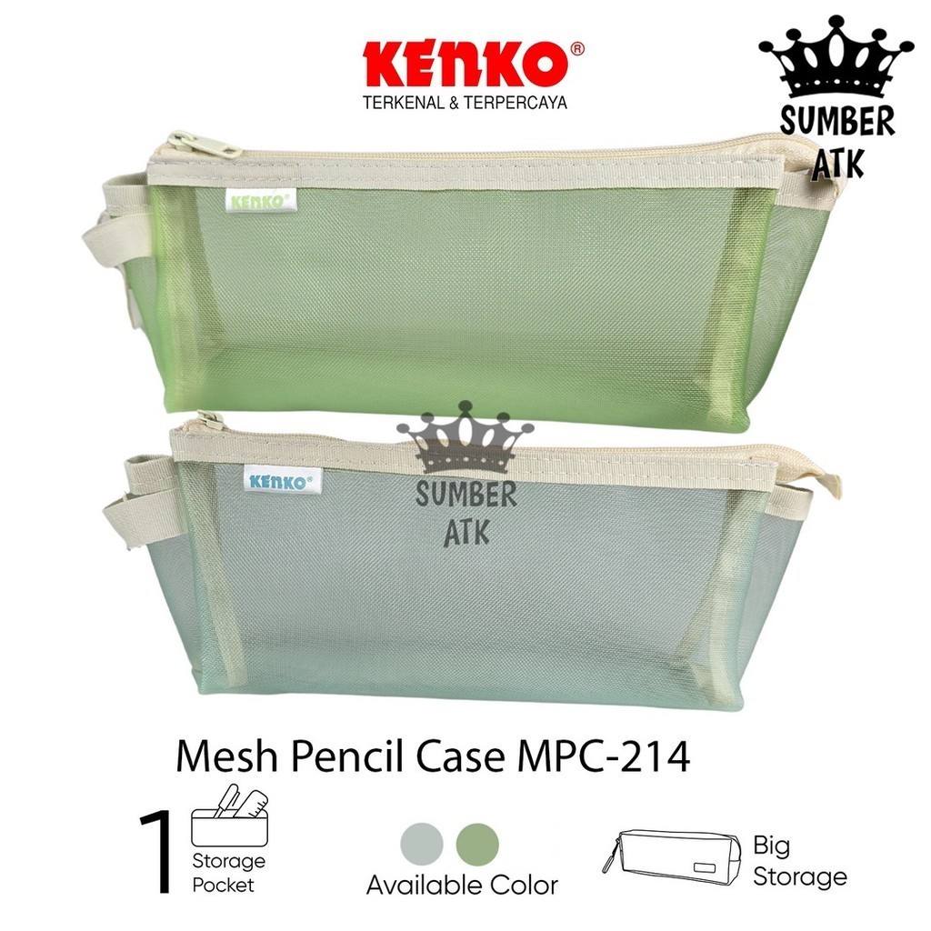 

MESH Pencil Case MPC-214 KENKO Kotak Tempat Pensil Pencil Case