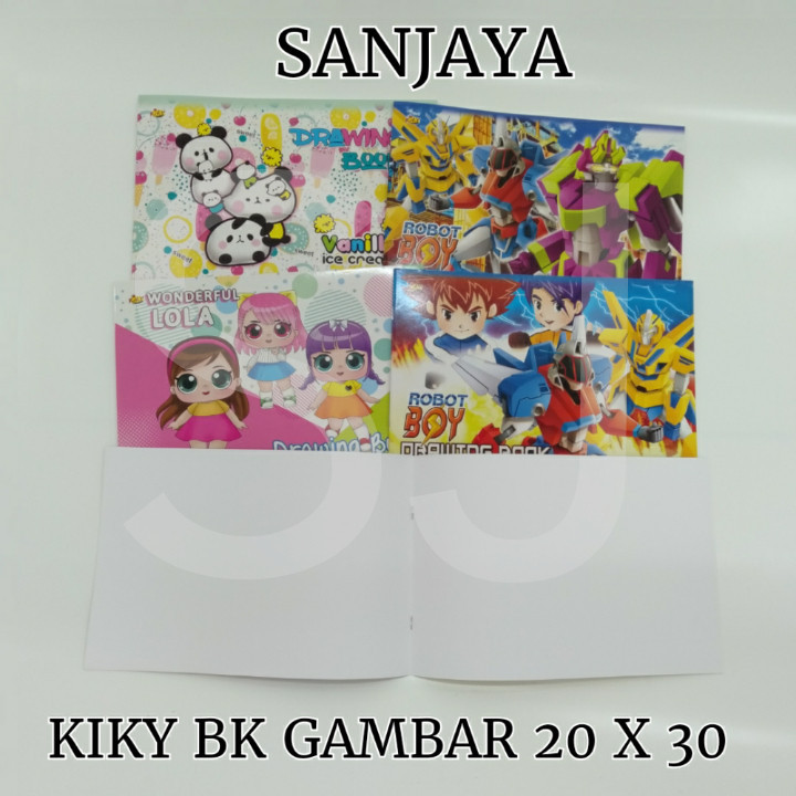 

(HASANS HOME)Kiky Buku Gambar 20 x 30 / Drawing Book / Buku Menggambar Sekolah / Kiky Bk. Gambar 20 x 30