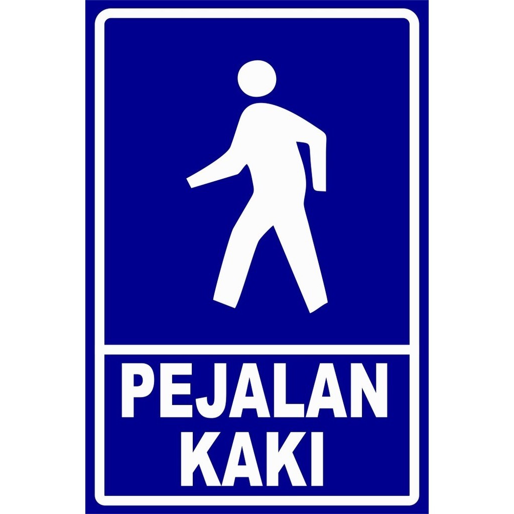

Rambu Pejalan Kaki akrilik - 20x30 cm