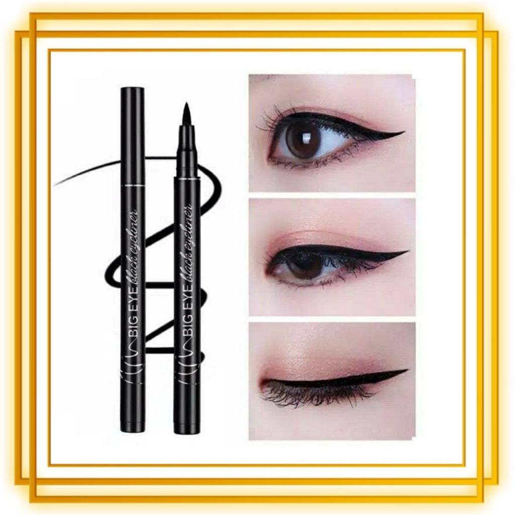 BIG EYE Eyeliner Pensil Alis Korea Hitam Waterproof Pencil Alis Make Up Anti Air Pen Liquid