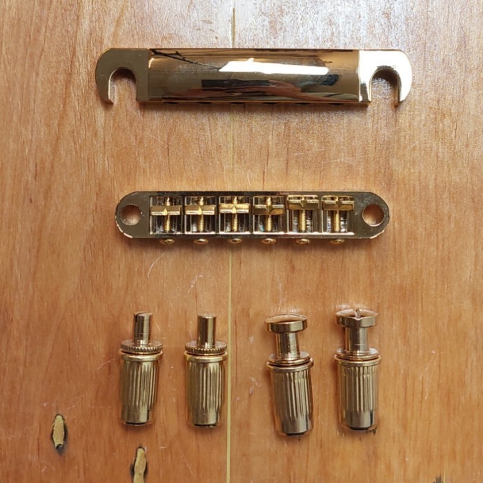 Bridge Gitar Elektrik Gibson String 6 Import / Bridge gitar gibson 1 set GOLD