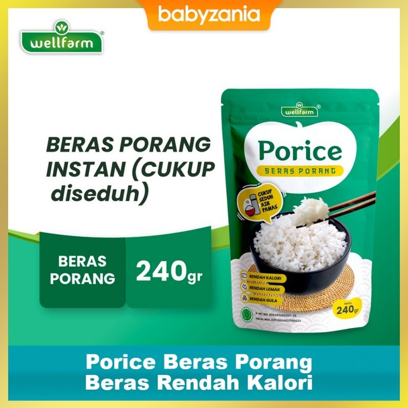 WellFarm Porice Beras Porang Instan Rendah Kalori 240 gr