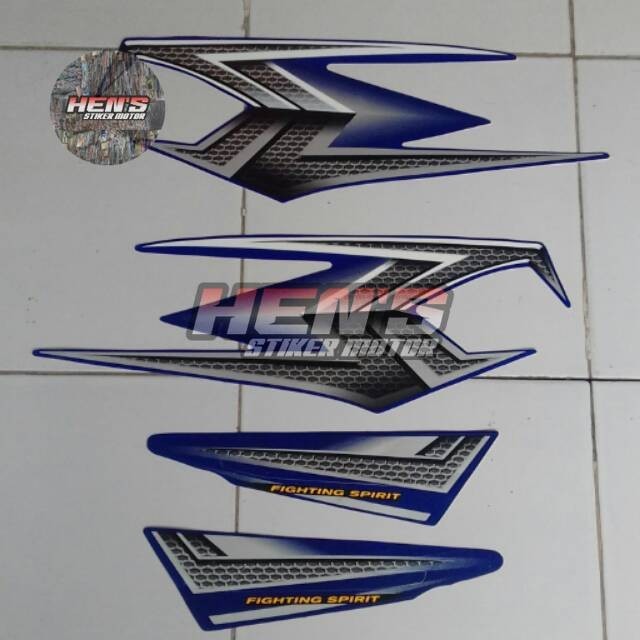 Stiker RX King 2004 biru