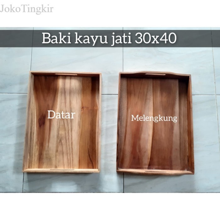 

Baki Kayu Jati/Nampan Kayu Jati Jumbo 30x40x4cm - Jati 30x40 Mlgk murah