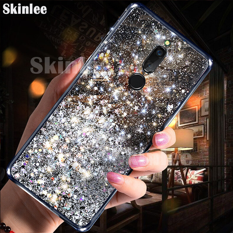 Case for OPPO F11 Pro F9 Glitter Bling Full Stars Moon Sequins Cover for OPPO F9 F11 F11 Pro F7 Star