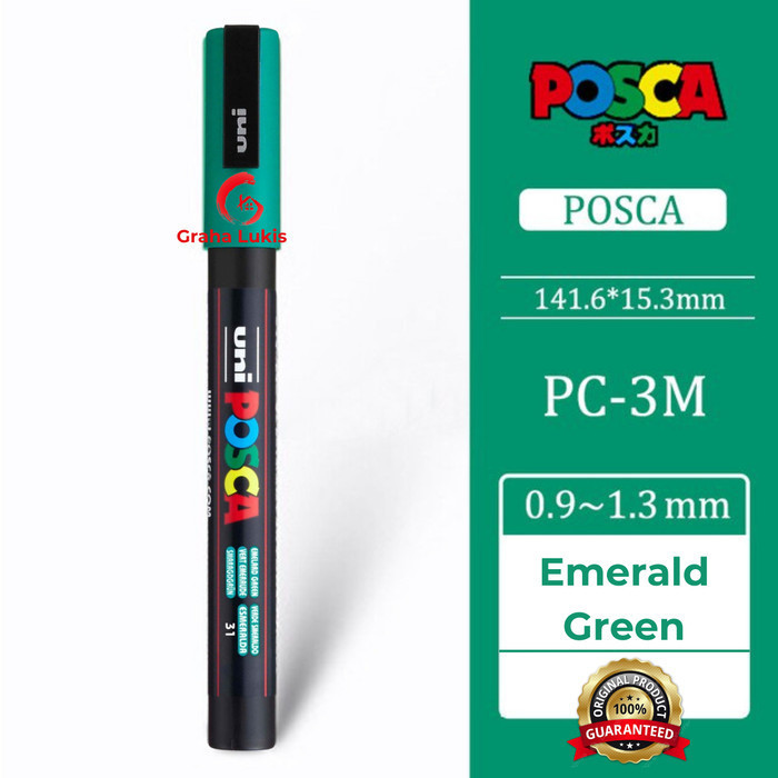 

Posca PC-3M Marker Pen Fine Tip - Emerland Green