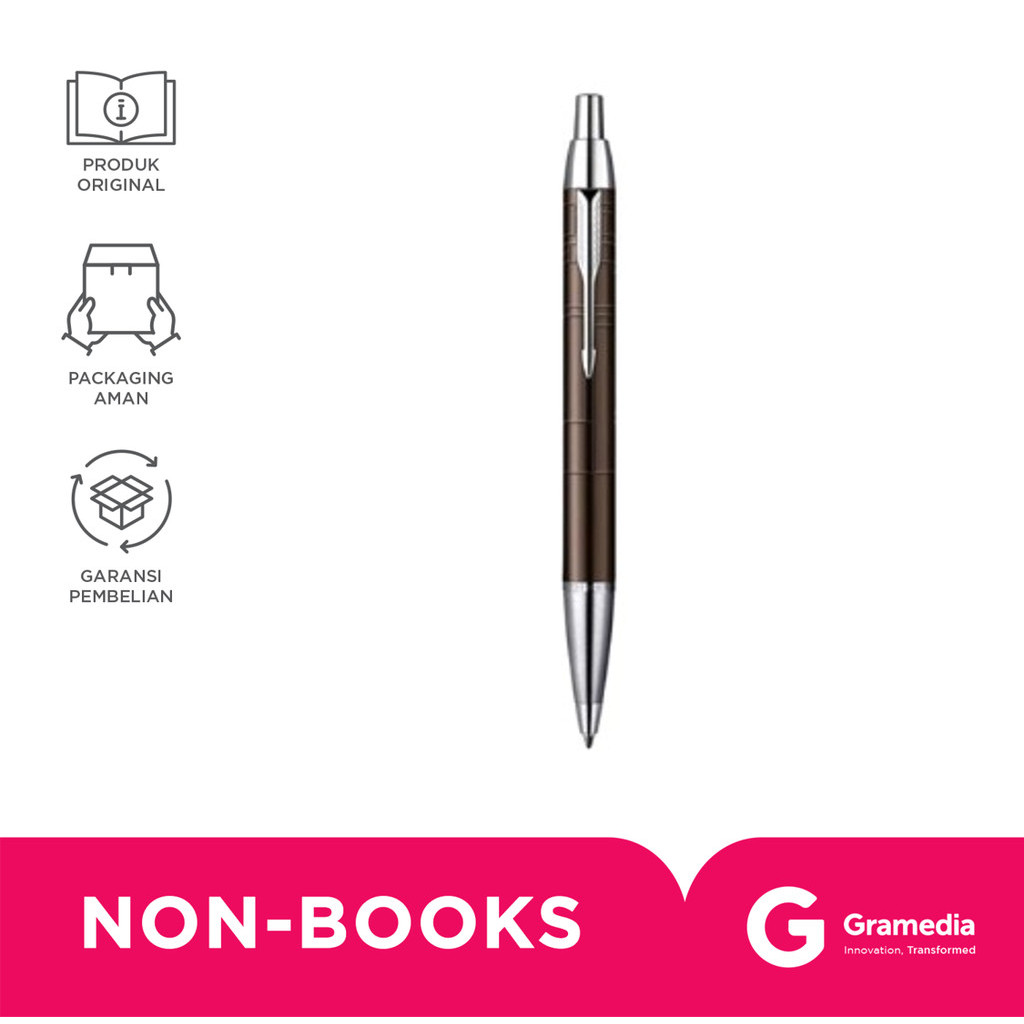 

Parker IM Premium Metal Brown Chrome Trim Ballpoint