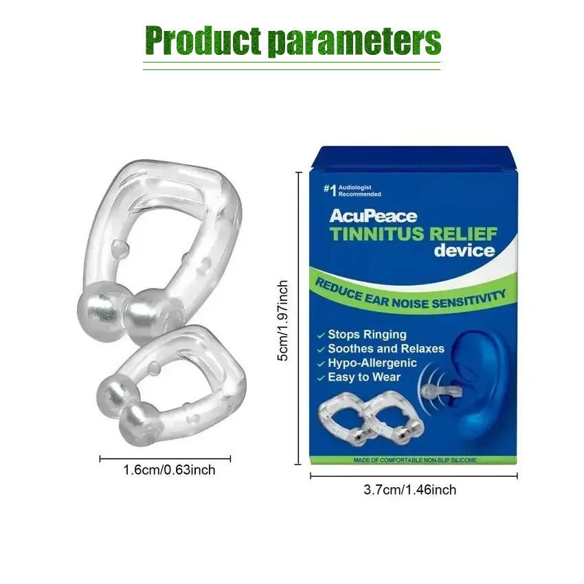 JHN01 Tinnitus Relief klip untuk Telinga Berdengung Portabel Alat Penghilang Telinga Tinnitus