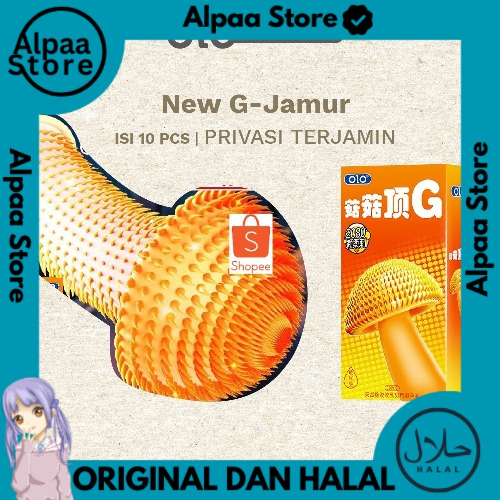 KODE 75ZX Getar  Ada Promo Terlaris ~ ￼Kondom OLO 001 New G Jamur 360 1 Box Isi 10 Pcs Condom Cat To