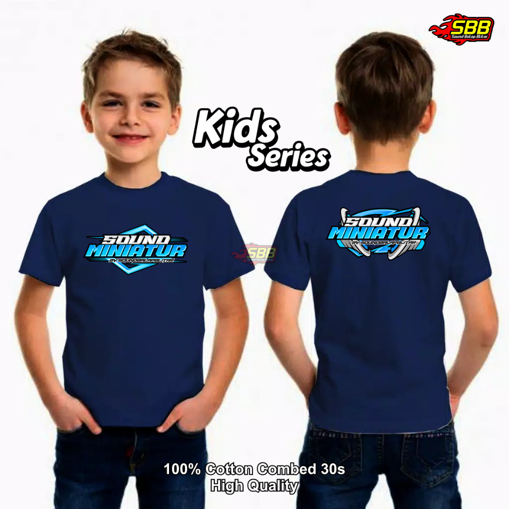 Baju Kaos Anak Sound Miniatur Katun Combed