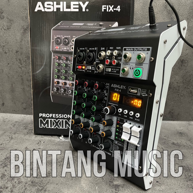 Mixer Murah Ashley Fix4 original 4 channel ashley fix 4